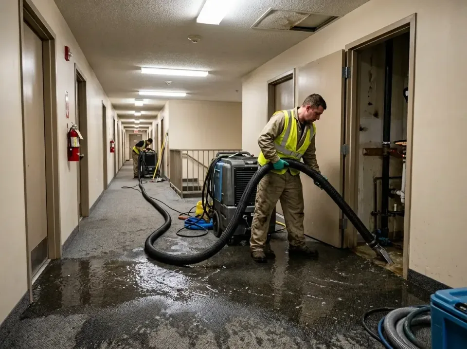 multi-unit-apartment-hallway-f-005 — frequently asked questions, Emergency Burst Pipe Water Extraction & Removal in North Se…